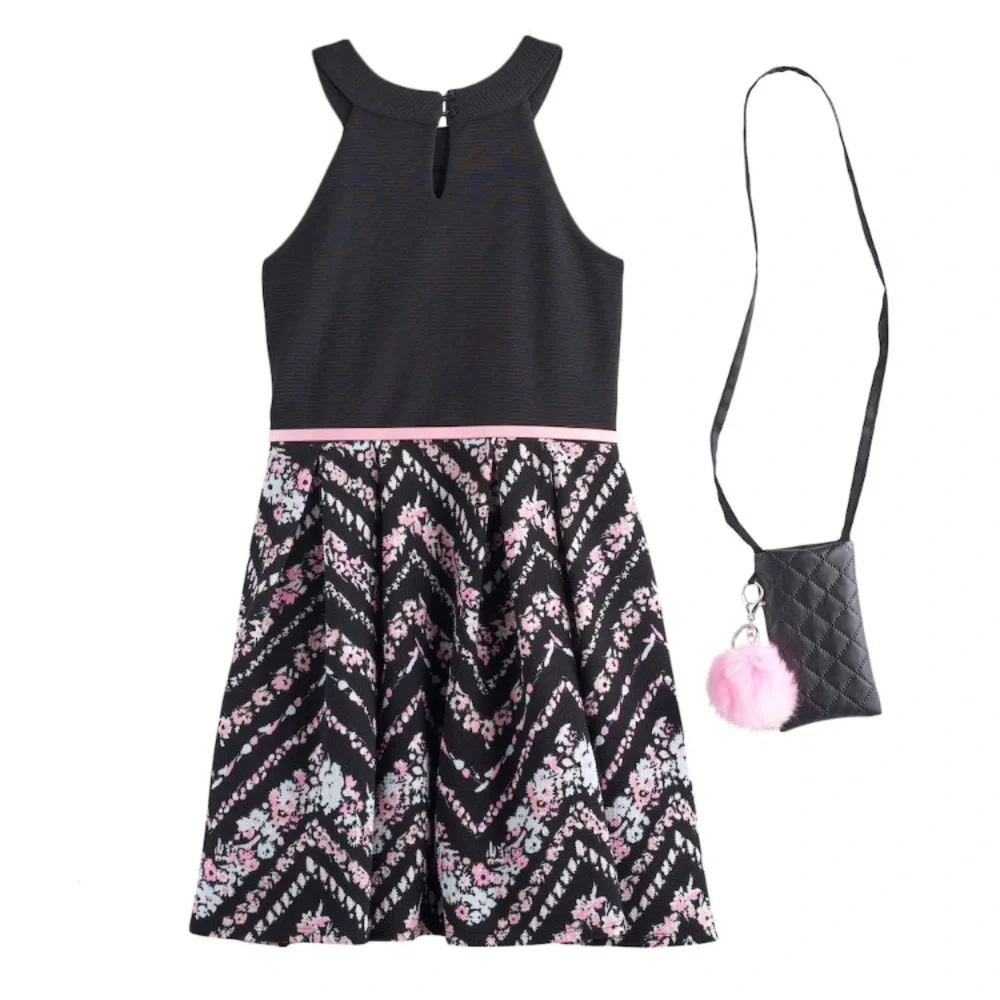 Beautiful‎ Girls Dress Size 10 Comes with Purse